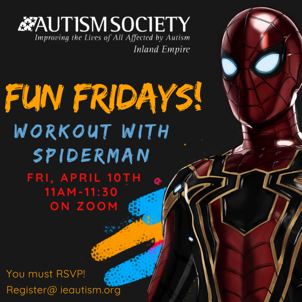 Fun Fridays Workout With Spiderman Webinar Inland Regional Center