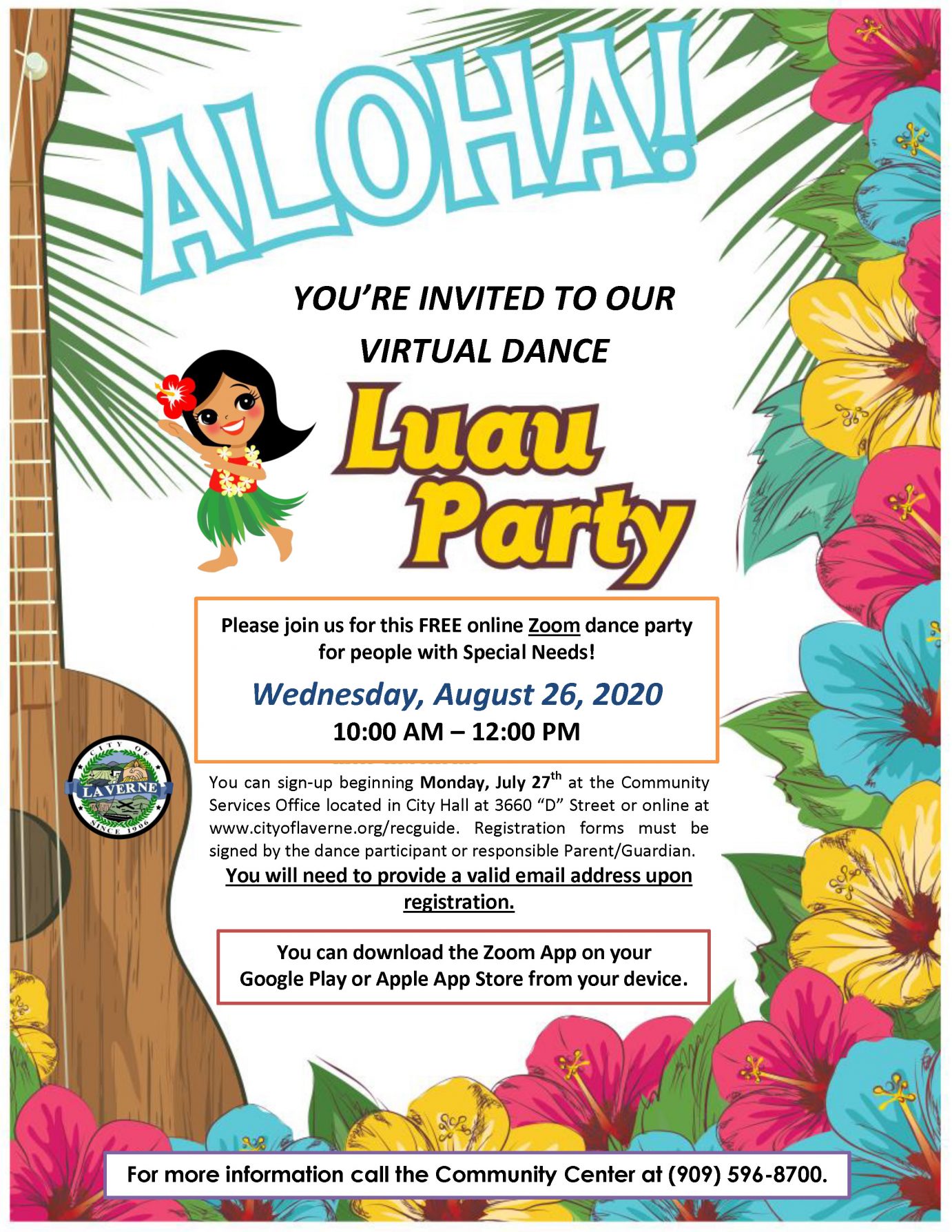 Virtual Dance Luau Party | Inland Regional Center