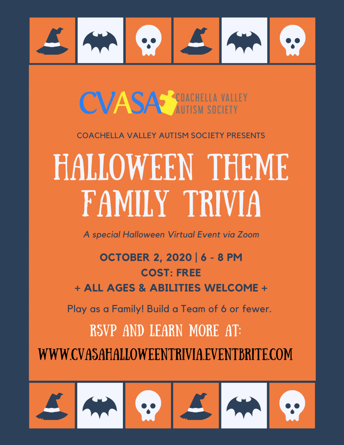 Halloween Theme Family Trivia Virtual Event Inland Regional Center