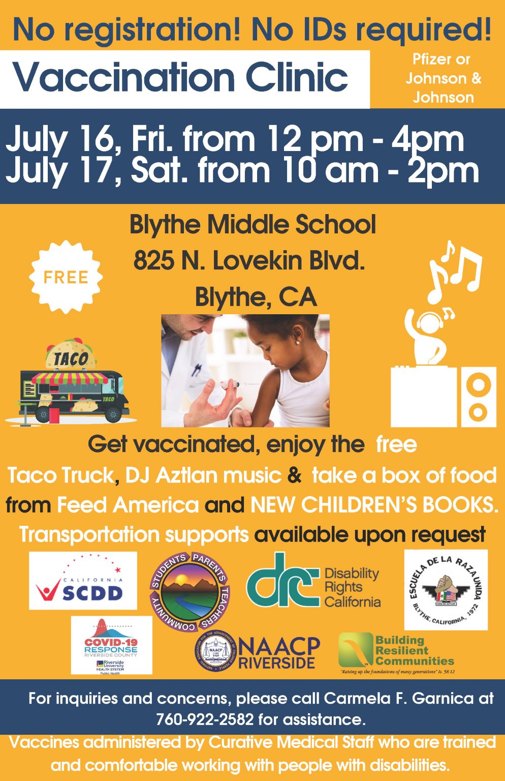 Vaccination Clinic – Blythe | Inland Regional Center