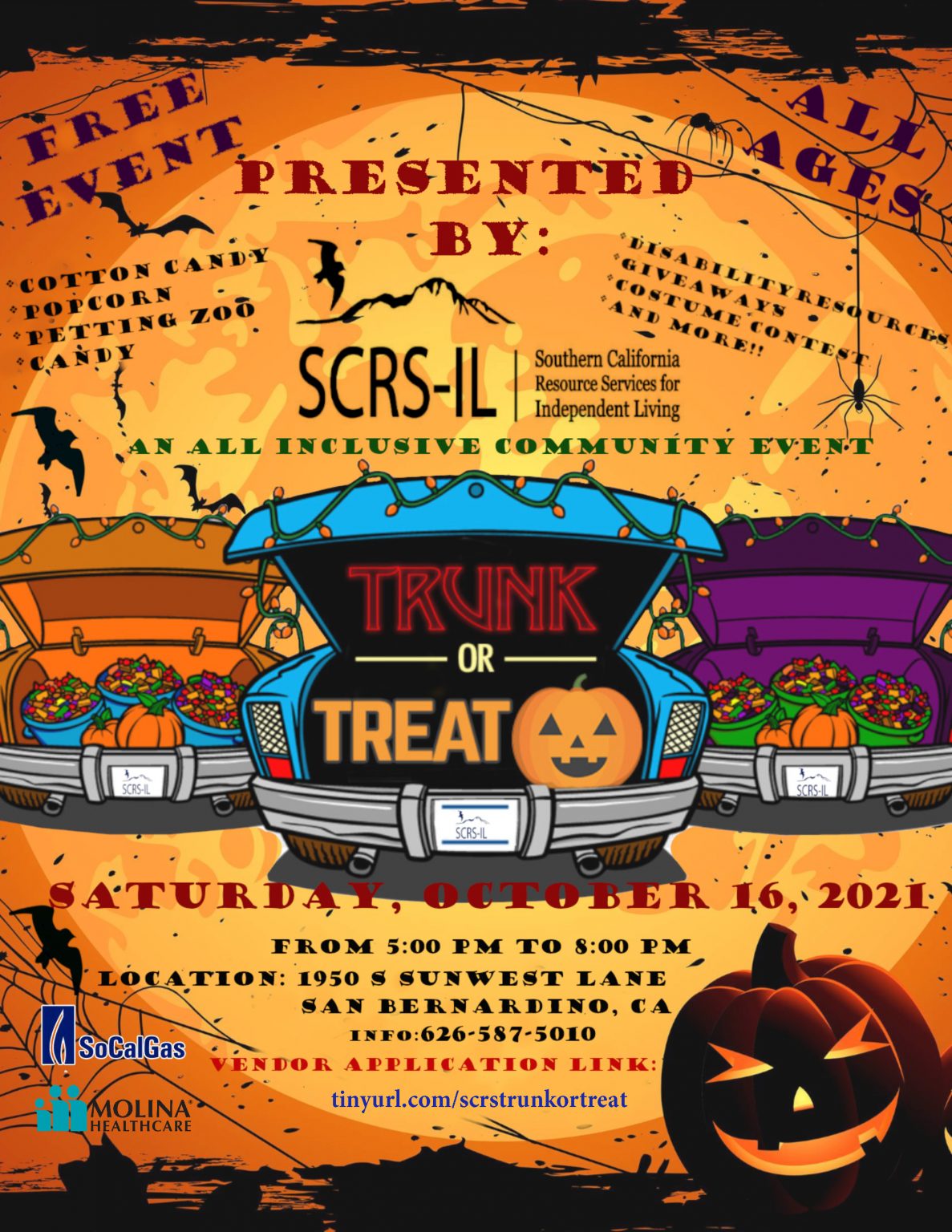 Trunk or Treat SCRSIL Inland Regional Center