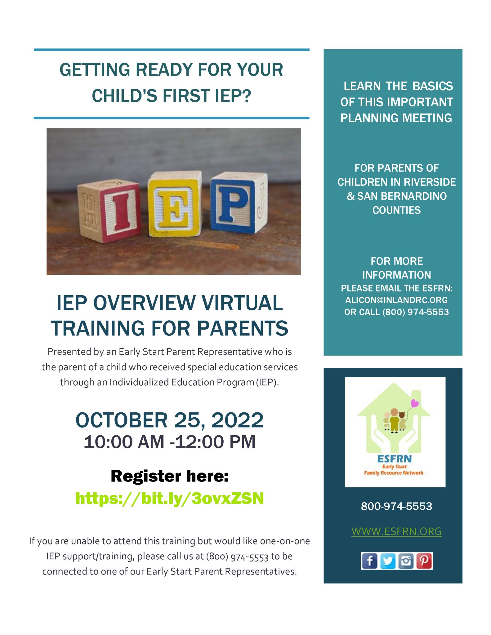 IEP Overview Virtual Training for Parents | Inland Regional Center