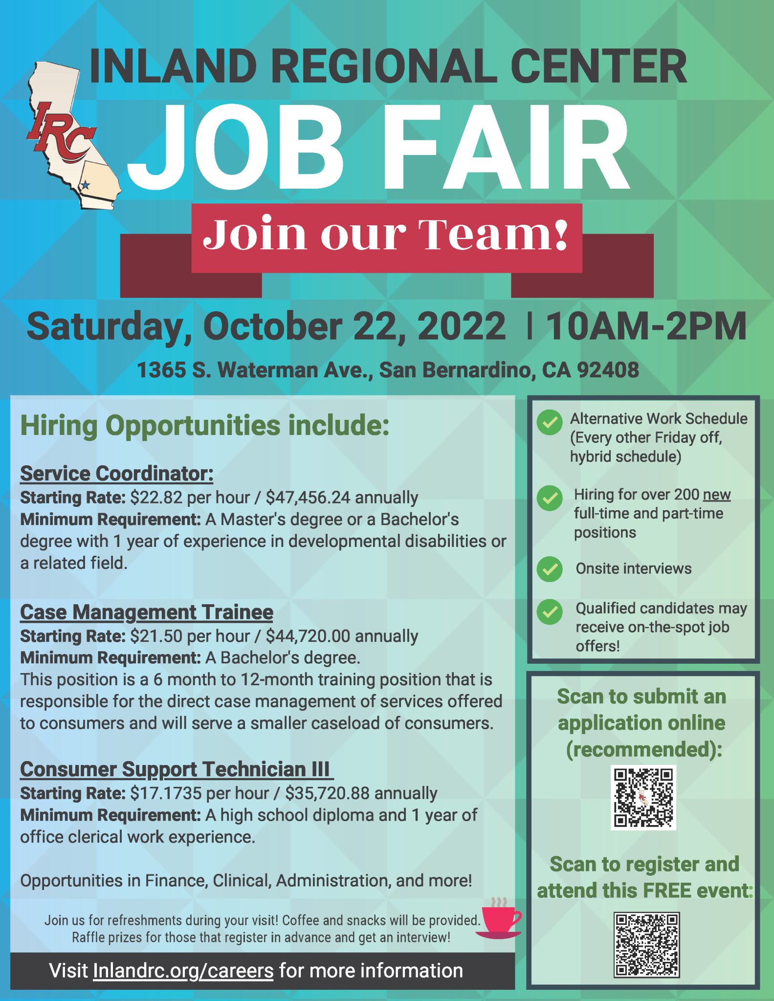 Inland Regional Center is Hosting a Job Fair! | Inland Regional Center