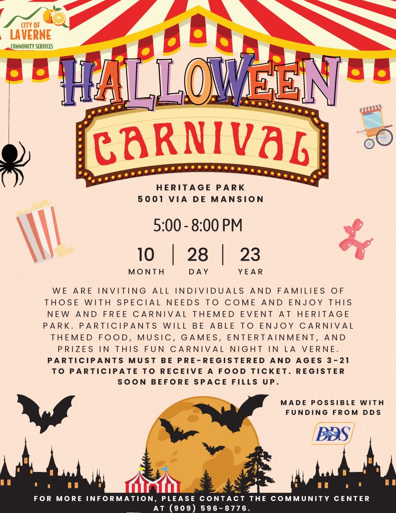 City of La Verne Halloween Carnival | Inland Regional Center