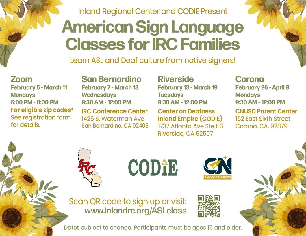 American Sign Language Classes For IRC Families Spring 2024 Virtual   2024 Spring Classes ASL R2 1059x818 