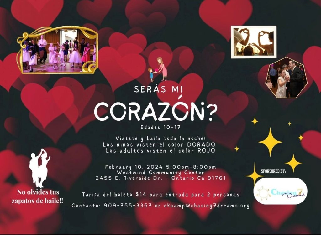 Cena Y Baile De San Valentín Persiguiendo 7 Sueños Centro Regional